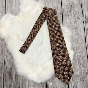 Vintage 90s Henry Gethel Patterned Silk Necktie